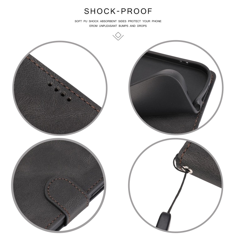 iPhone 12/12 Pro - Solid® Klassiskt Läder fodral Svart