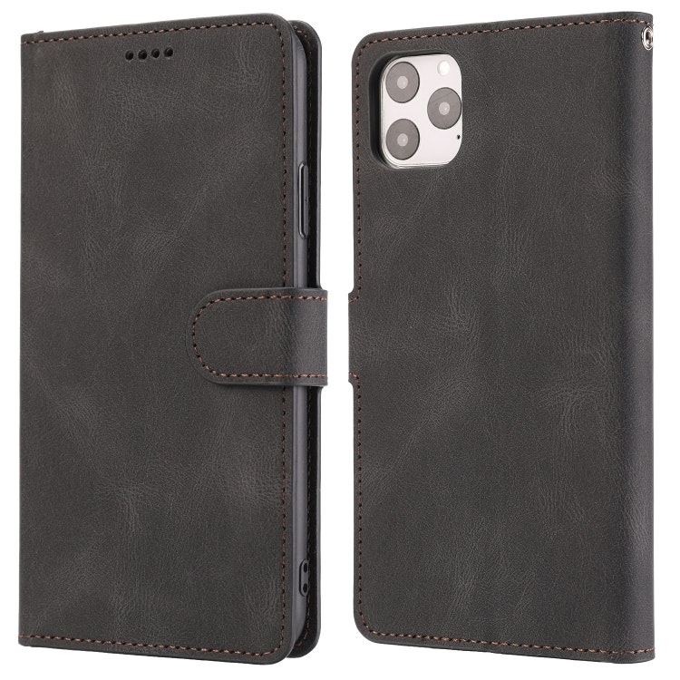 iPhone 12/12 Pro - Solid® Klassiskt Läder fodral Svart