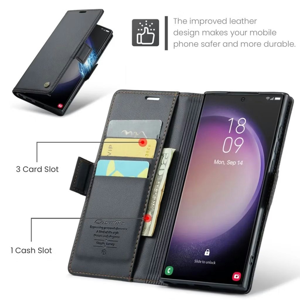 Samsung S25 Ultra - Fodral 4-FACK Premium CaseMe® Svart