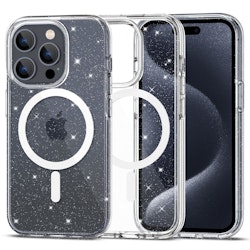 iPhone 12/12 Pro - Glitter MagSafe Skal Stöttåligt Transparent