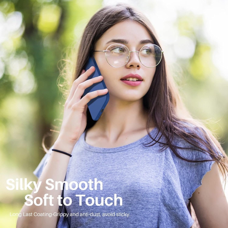 iPhone 11 - Gummibelagt Stöttåligt Silikon Skal Blå