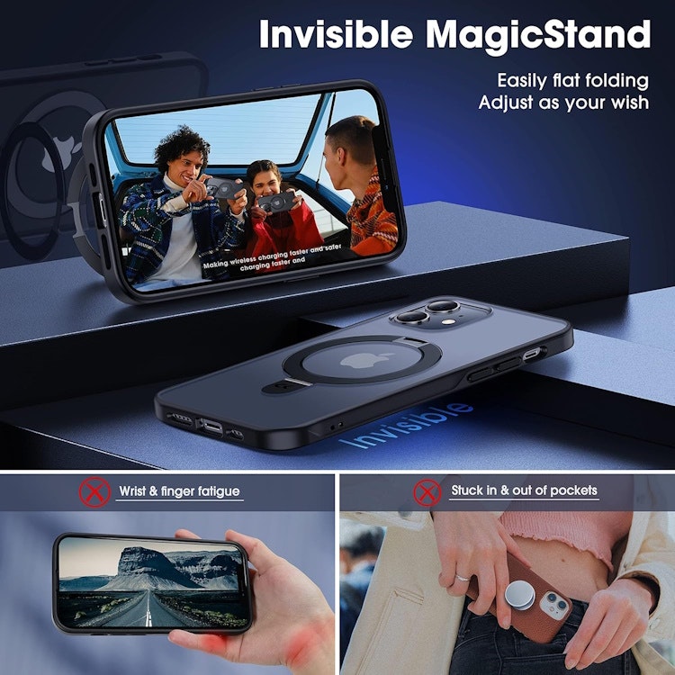 iPhone 11 - Magsafe Skal Kickstand Stöttåligt Matt Svart