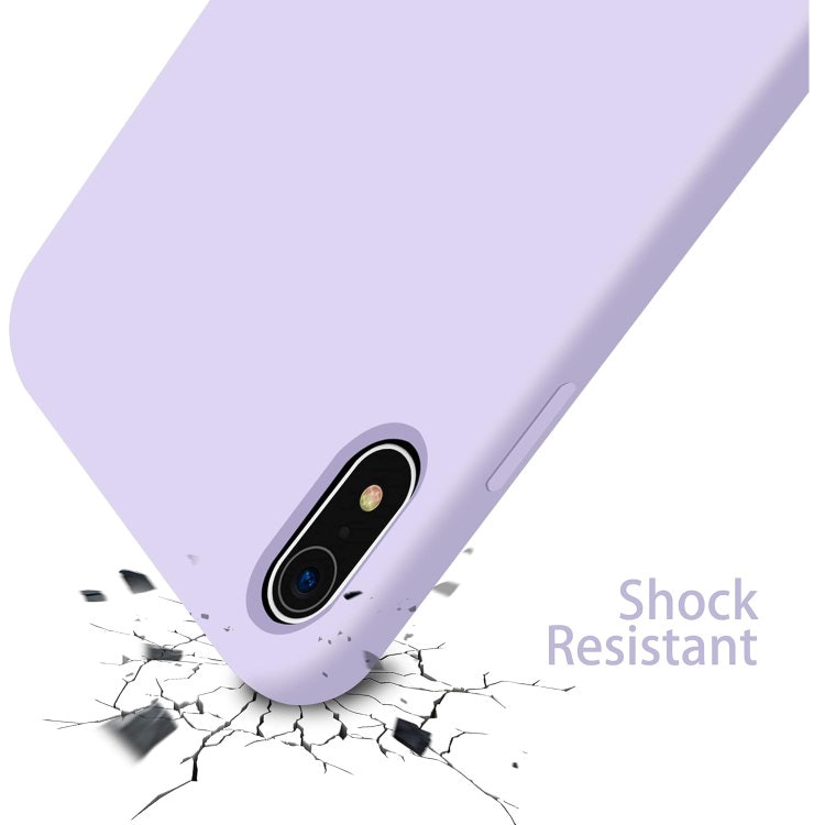 iPhone XR - Gummibelagt Silikon Skal Skin Pro® Lila