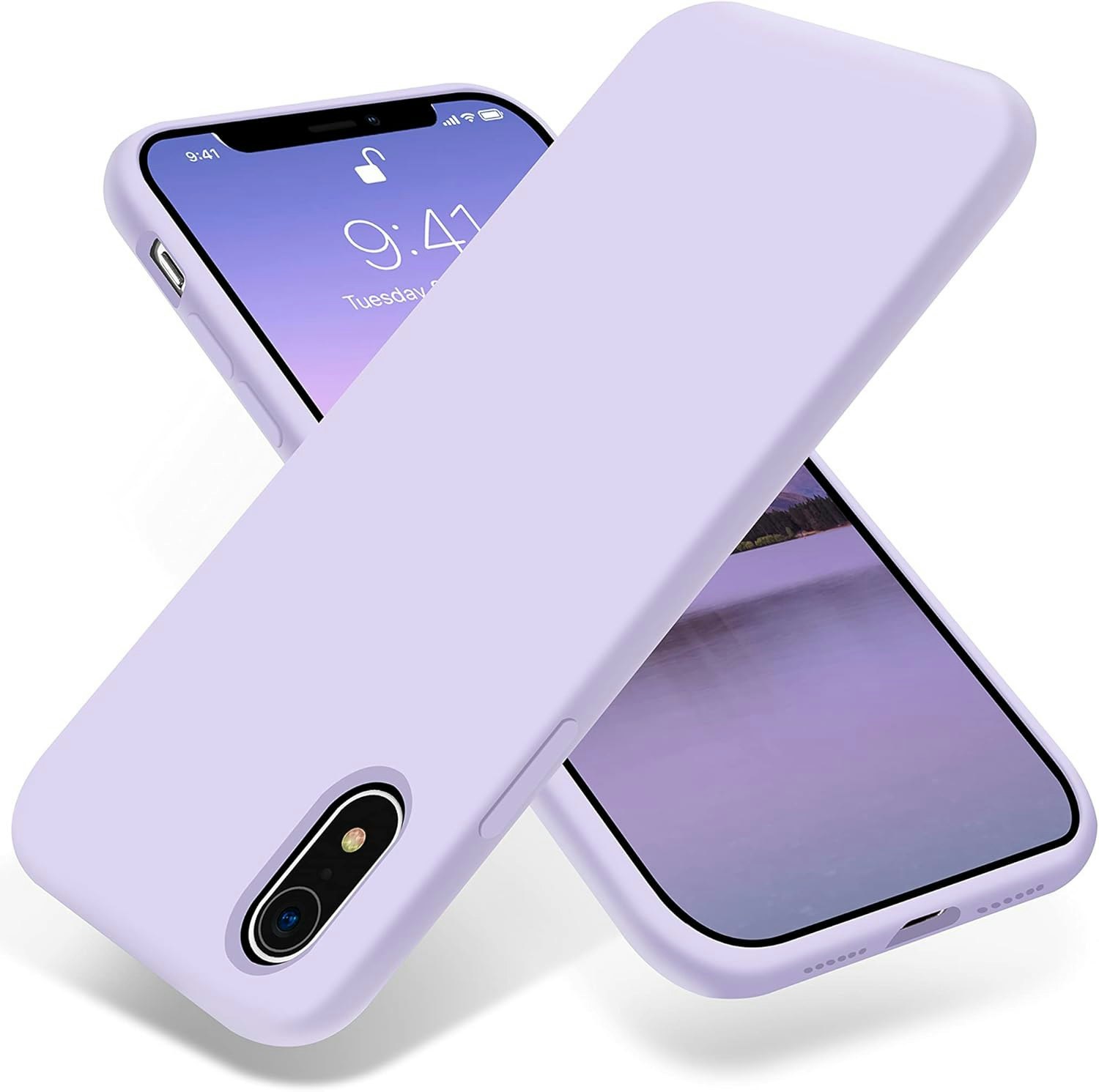 iPhone XR - Gummibelagt Silikon Skal Skin Pro® Lila
