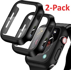 2-Pack Heltäckande Skal Härdat Glas Apple Watch 38/40/42/44 mm