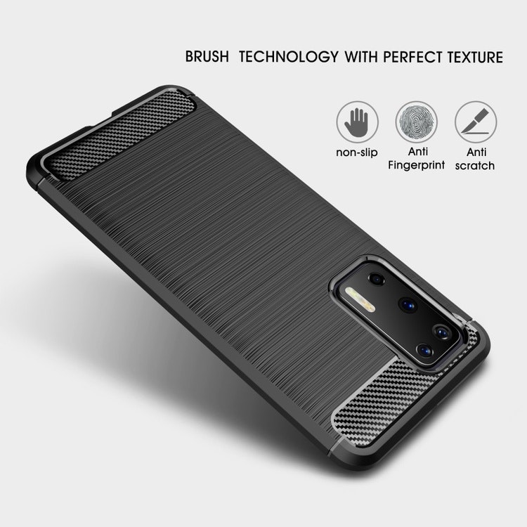 Brushed TPU Skal till Huawei P40 Svart
