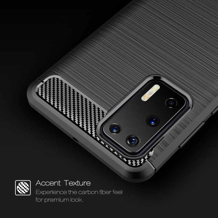 Brushed TPU Skal till Huawei P40 Svart