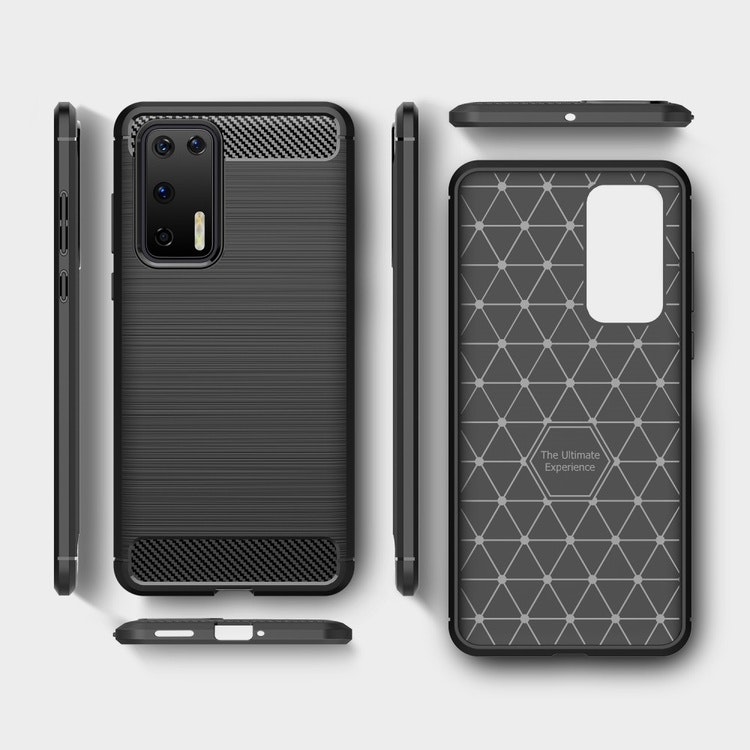 Brushed TPU Skal till Huawei P40 Svart