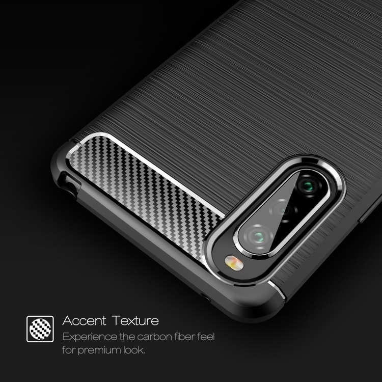 Brushed TPU Skal Sony Xperia 10 II Svart