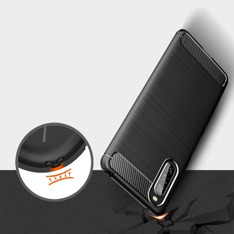 Brushed TPU Skal Sony Xperia 10 II Svart
