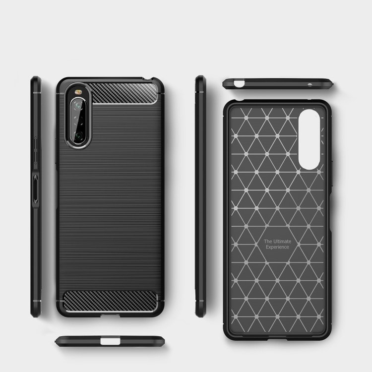 Brushed TPU Skal Sony Xperia 10 II Svart