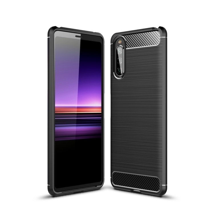 Brushed TPU Skal Sony Xperia 10 II Svart