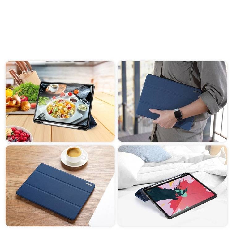 Fodral Tri-fold Stödjer Apple Pen Laddning IPad Pro 11 (2020)  Blå