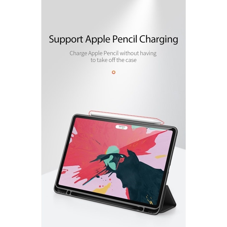 Fodral Tri-fold Stödjer Apple Pen Laddning IPad Pro 11 (2020)  Svart