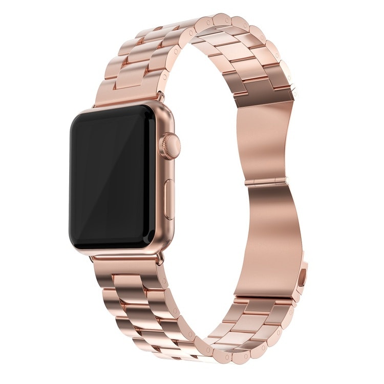 Metallarmband till Apple Watch 42/44 mm Roséguld