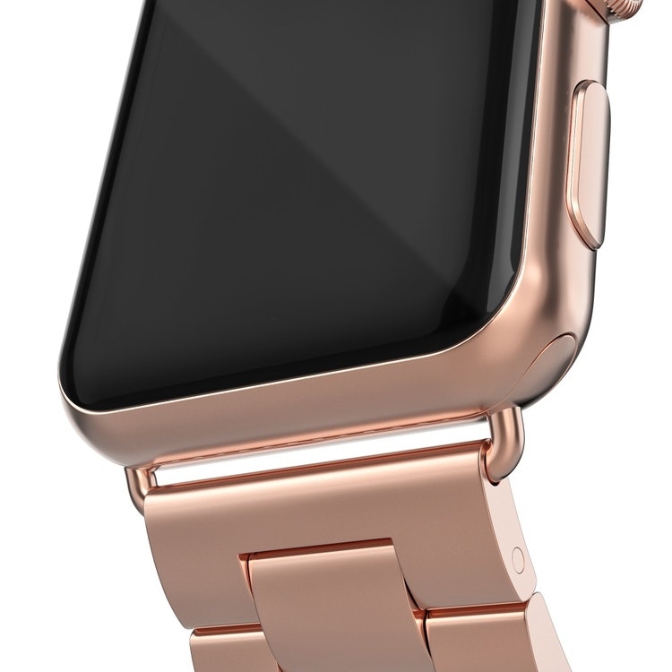 Metallarmband till Apple Watch 42/44 mm Roséguld