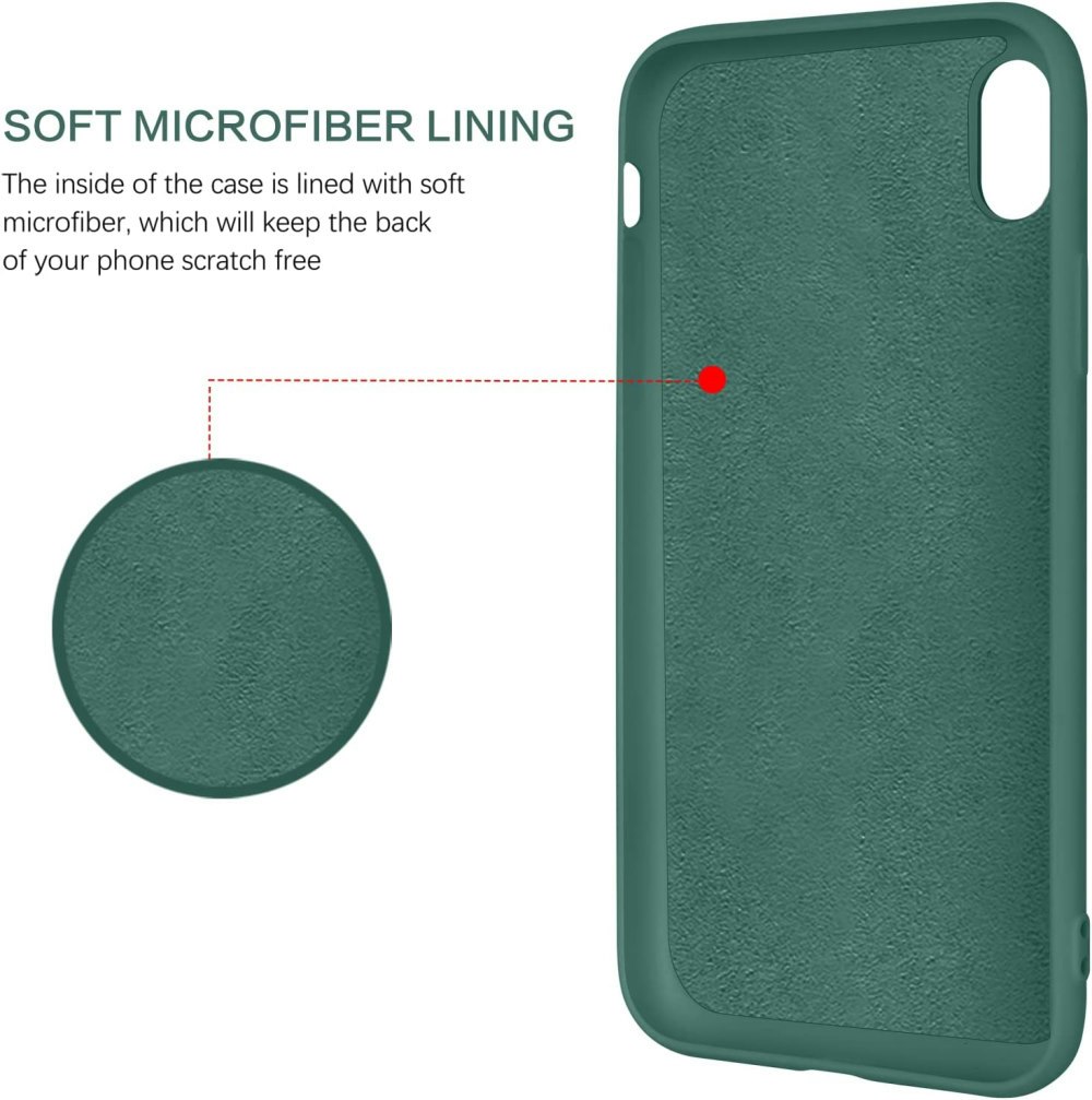 iPhone X/XS - Stöttligt Silikonskal Ringhållare Grön