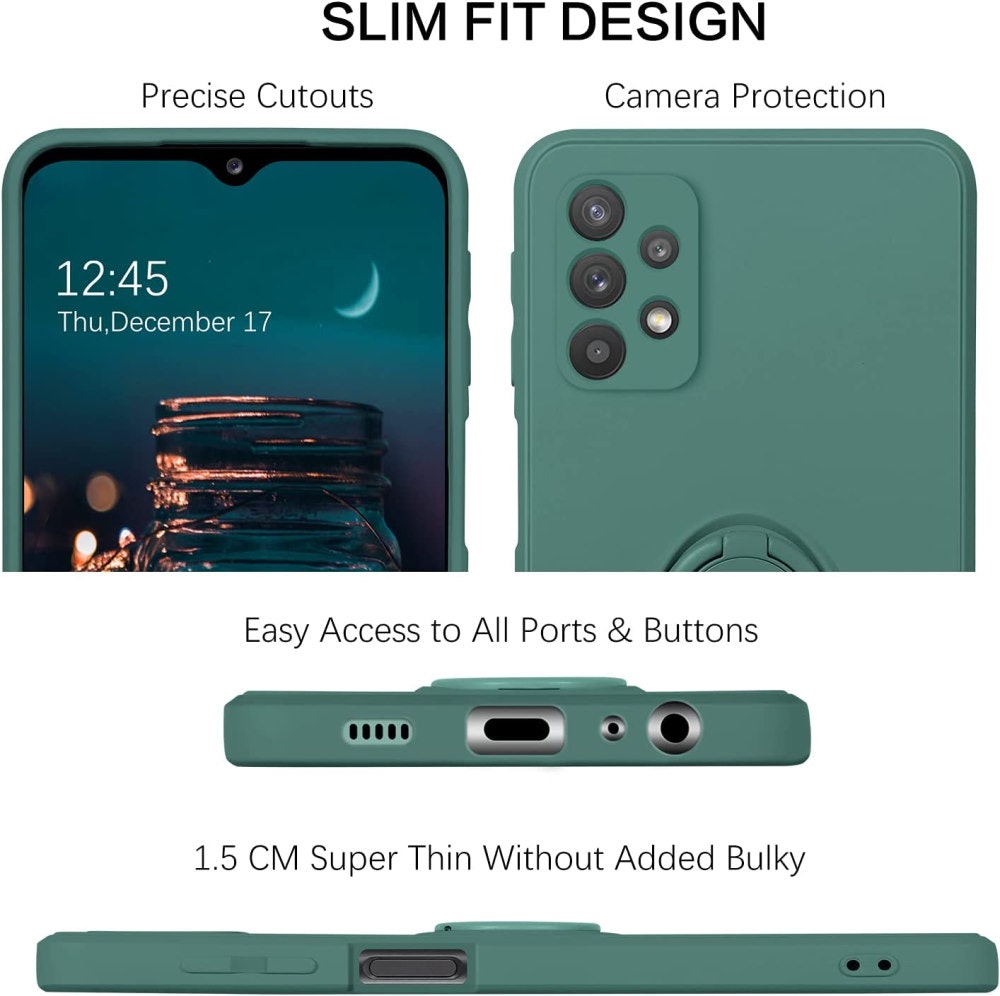 Samsung A53 - Skal Ringhållare Kameraskydd Grön