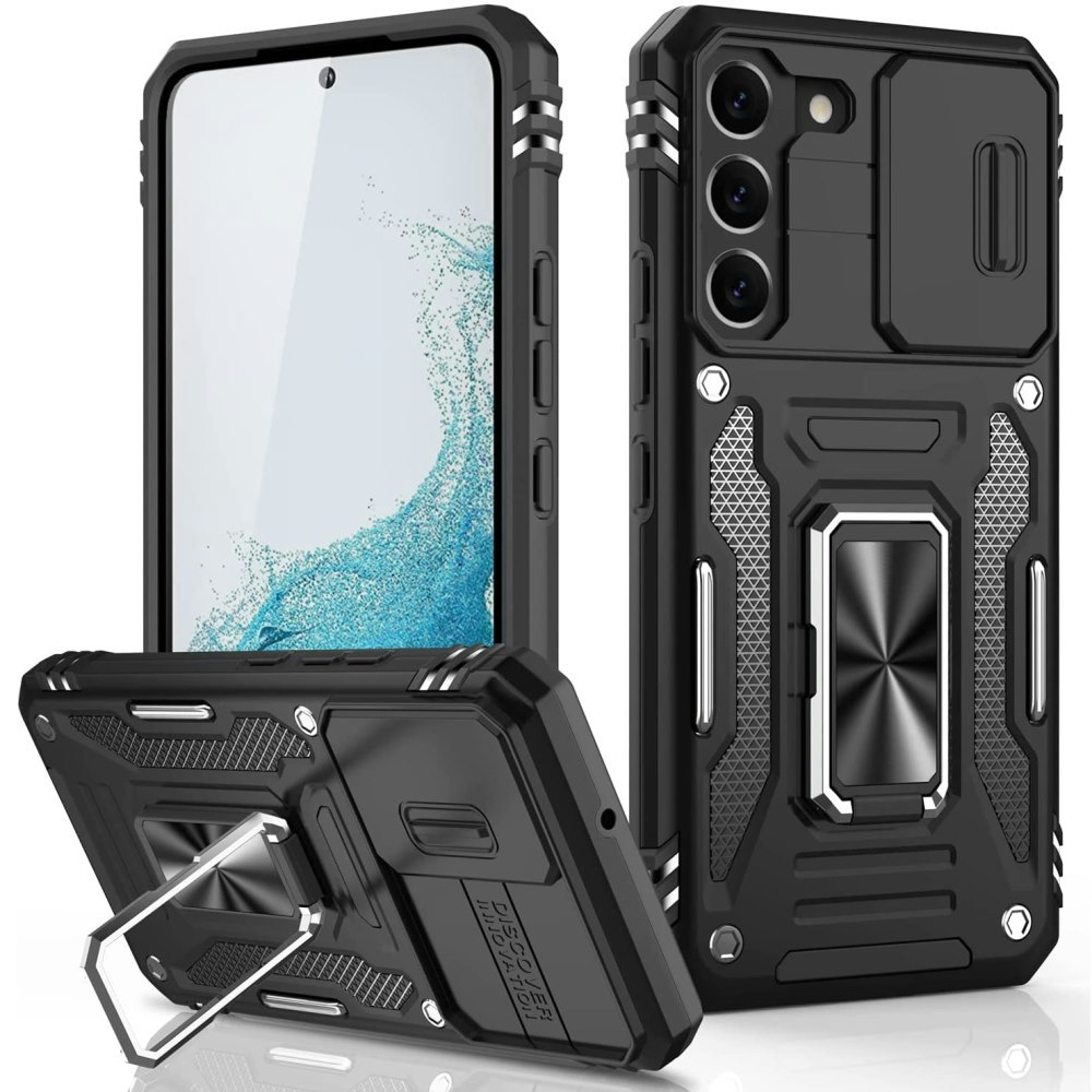 Samsung S23 - Skal CamShield / Kameraskydd Ringhållare Svart