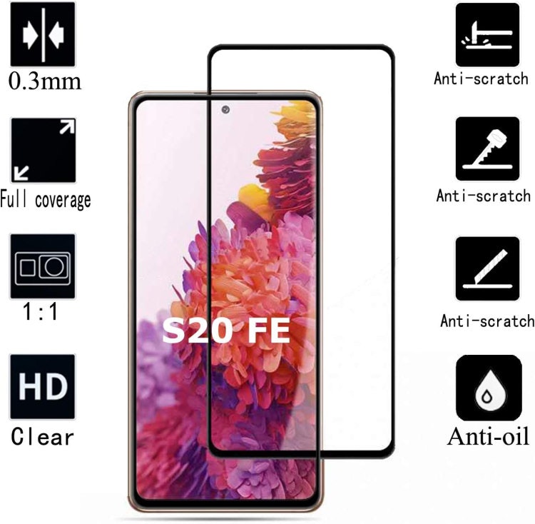 Samsung S20 FE - (2-Pack) Premium Skärmskydd med Installationsram