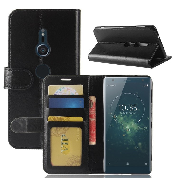Plånboksfodral till Sony Xperia XZ2 Svart