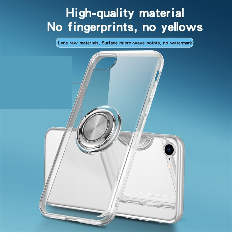 Stötdämpande Transparent Silikon Skal Ringhållare Nordic® iPhone 7/8/SE/XS/XR