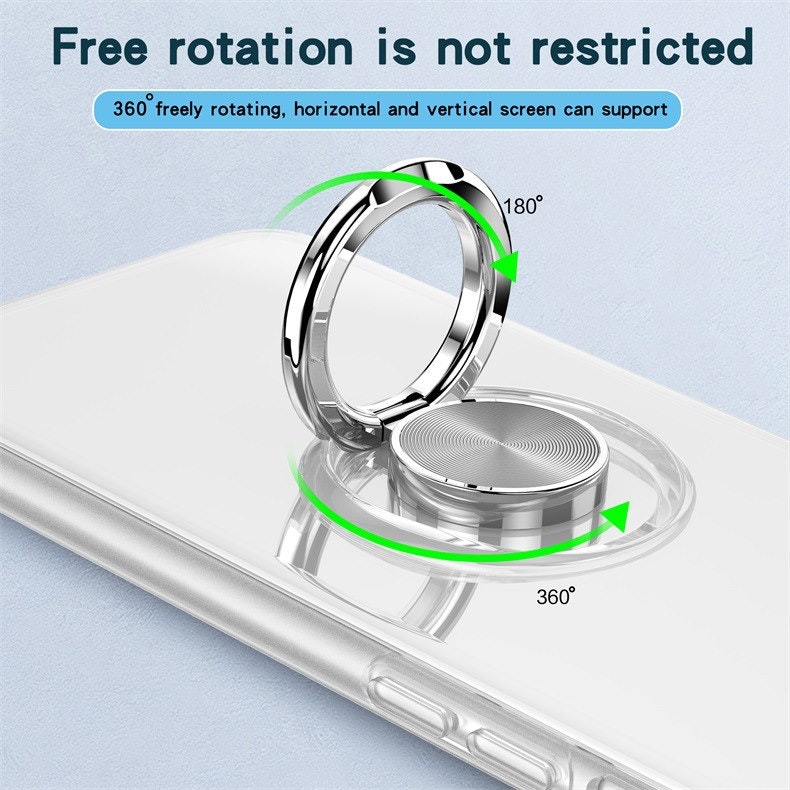 Stötdämpande Transparent Silikon Skal Ringhållare Nordic® iPhone 7/8/SE/XS/XR
