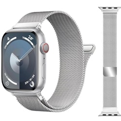 Armband Milanese Loop Kompatibelt Apple Watch 42/44/45 mm Silver