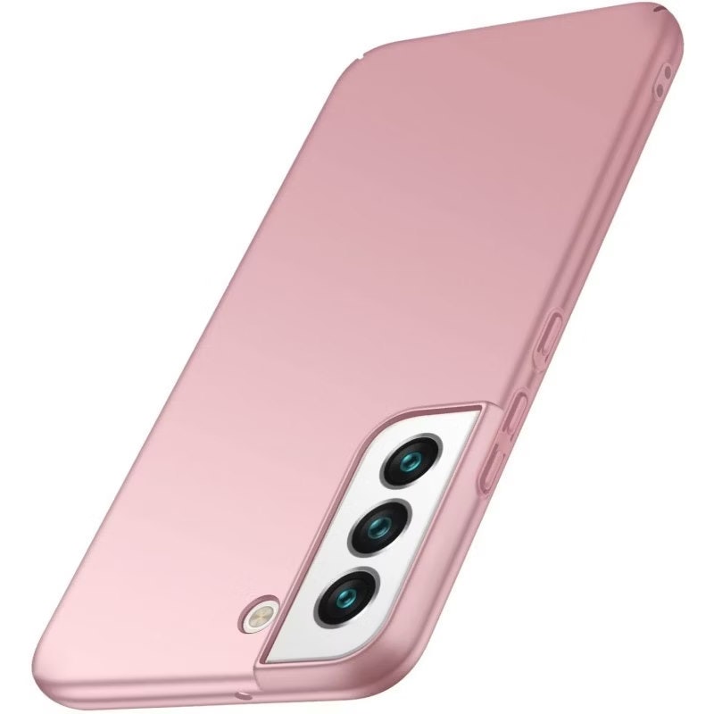 Samsung S22 - Ultratunt Stöttåligt Skal Gummibelagt Nordic® Roséguld