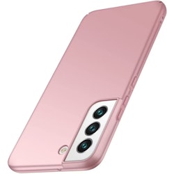 Samsung S22 - Ultratunt Stöttåligt Skal Gummibelagt Nordic® Roséguld