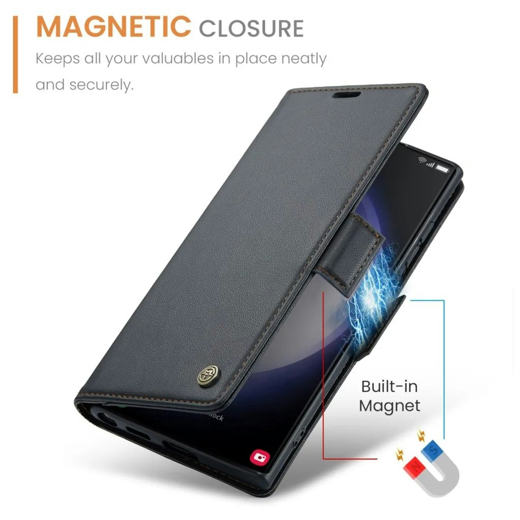 Samsung S24 Ultra - Fodral 4-FACK Premium CaseMe® Svart
