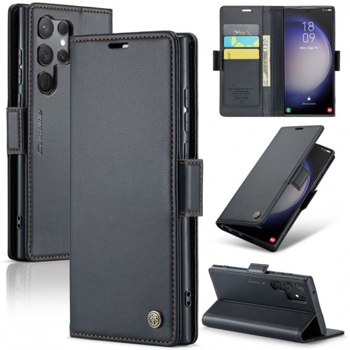 Samsung S24 Ultra - Fodral 4-FACK Premium CaseMe® Svart
