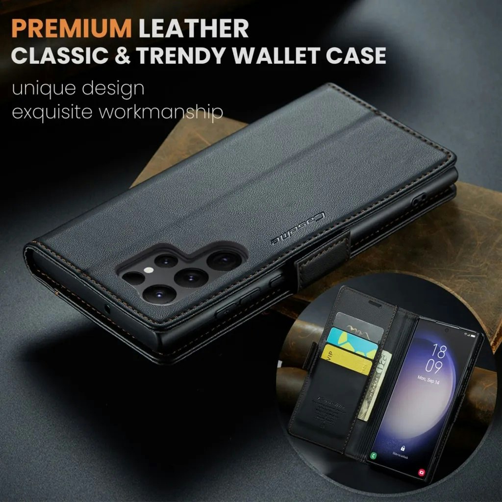 Samsung S24 Ultra - Fodral 4-FACK Premium CaseMe® Svart