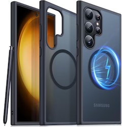Samsung S25 Ultra - Skal MagSafe Stötdämpande Frostad Matt Svart