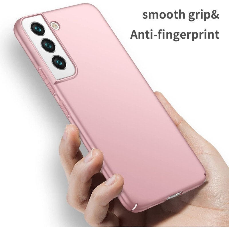 Samsung S23 - Ultratunt Stöttåligt Skal Gummibelagt Nordic® Roséguld