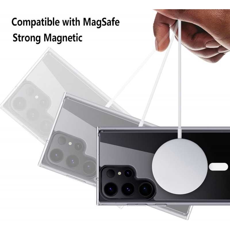 Samsung S24 Ultra - Skal MagSafe Stötdämpande Transparent