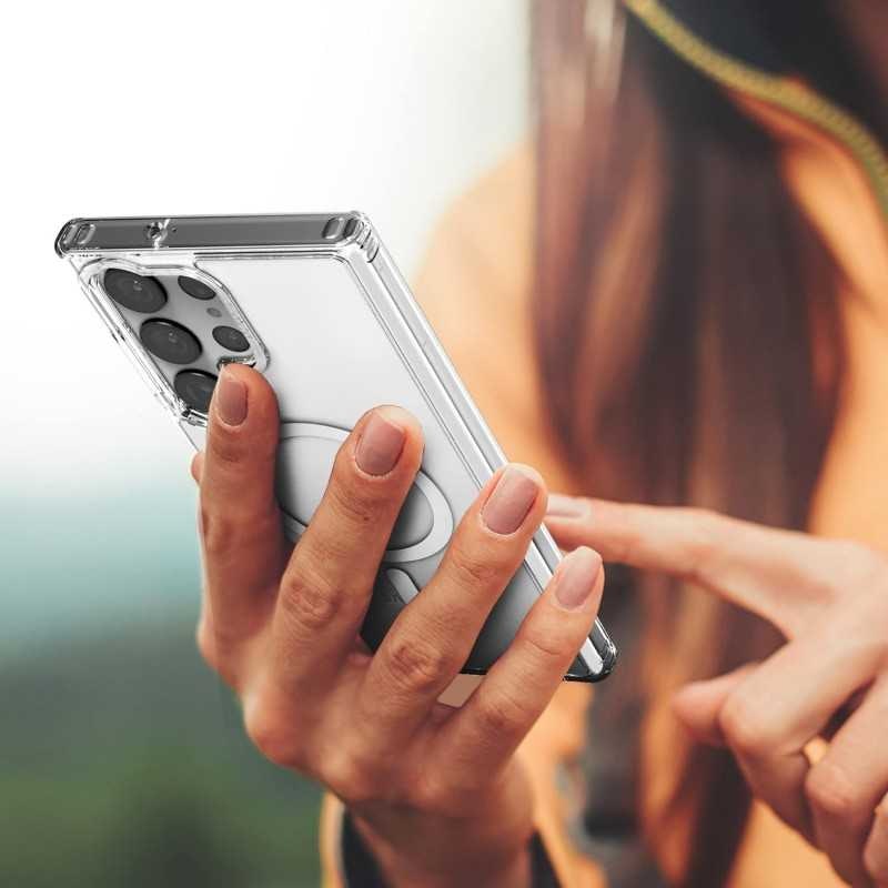 Samsung S24 Ultra - Skal MagSafe Stötdämpande Transparent