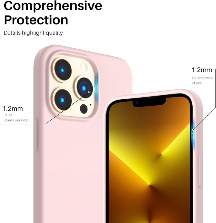 iPhone 13 Pro - Gummibelagt Silikon Skal Skin Pro® Rosa