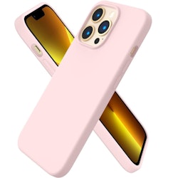 iPhone 13 Pro - Gummibelagt Silikon Skal Skin Pro® Rosa