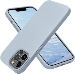 iPhone 13 Pro - Gummibelagt Stöttåligt Silikon Skal Ljusblå