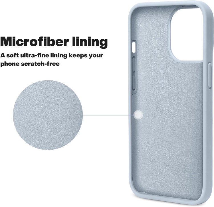 iPhone 14 Pro - Gummibelagt Silikon Skal Skin Pro® Ljus Blå