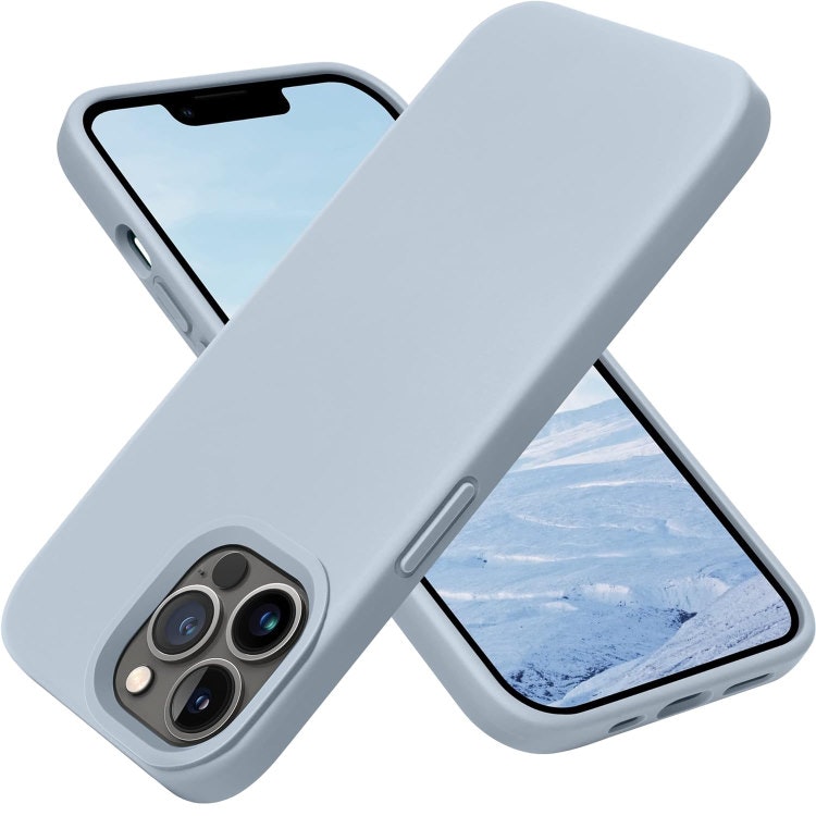 iPhone 14 Pro - Gummibelagt Silikon Skal Skin Pro® Ljus Blå