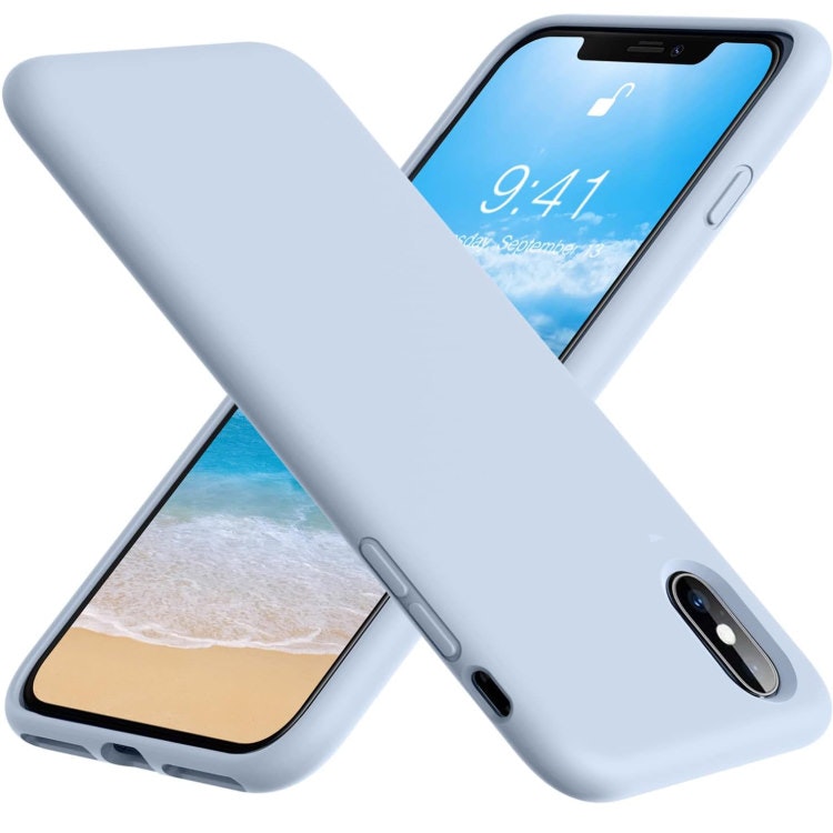 iPhone XR - Gummibelagt Silikon Skal Skin Pro® Ljus Blå