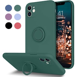 iPhone 11 - Välj Färg Silikonskal Stötdämpande med Ringhållare