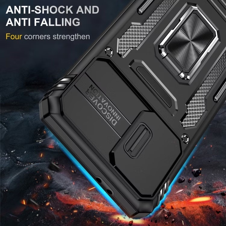 Samsung S24 - Skal CamShield / Kameraskydd Kickstand Svart