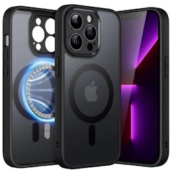 iPhone 16 Pro - Skal MagSafe Kameraskydd Frostad Matt Svart