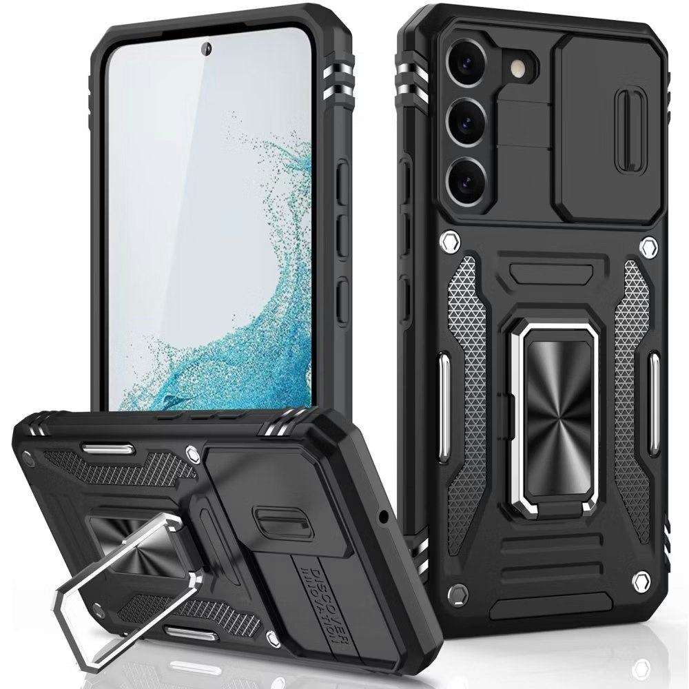 Samsung S23 - Skal CamShield / Kameraskydd Ringhållare Svart