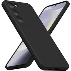 Samsung S22 - Gummibelagt Stöttåligt Silikon Skal Svart