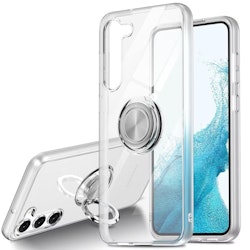 Samsung S24 - Stötdämpande Transparent Silikonskal Ringhållare Solid®