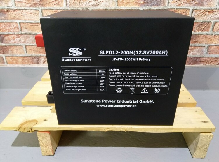 Sunstone Power 12.8V 200AH LiFePO4 - SLPO12-200M 200A BMS Inverter model
